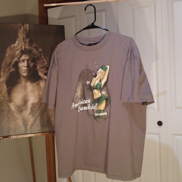 Harley Davidson T Shirt American Bombshell Aurora Colorado XL - Picture 5 of 5